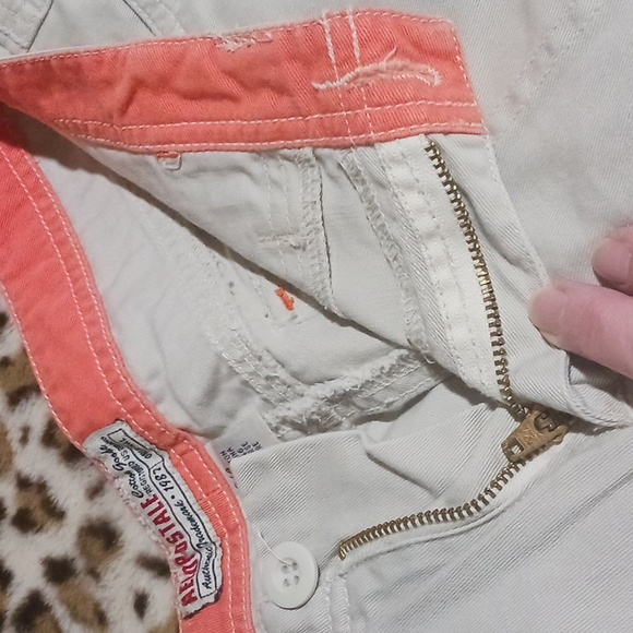 Aeropostale Khaki Shorts w/button back pockets Sz 3-4 juniors - Picture 7 of 11